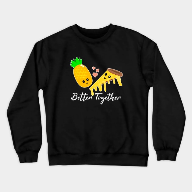 Pineapple and Pizza Crewneck Sweatshirt by LunaMay